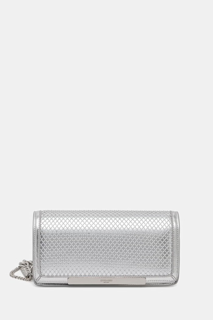 Steve Madden dámska crossbody kabelka Btaya strieborná SM13002257