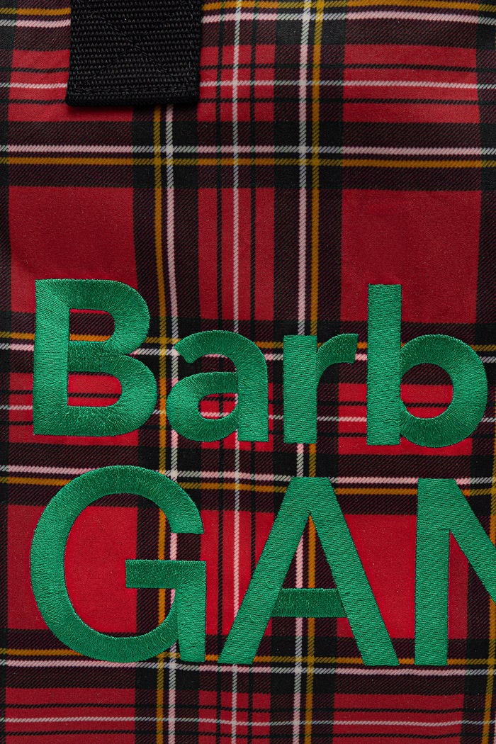 Памучна чанта Barbour x GANNI Wax Tote Bag червен LBA0462TN11