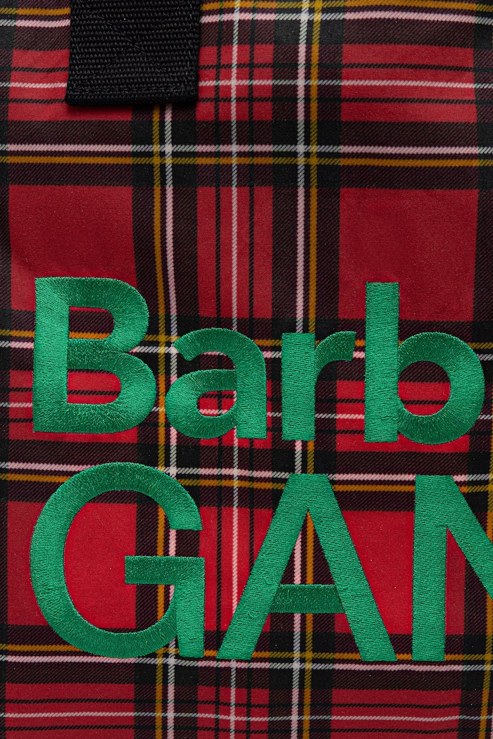 Памучна чанта Barbour x GANNI Wax Tote Bag червен LBA0462TN11