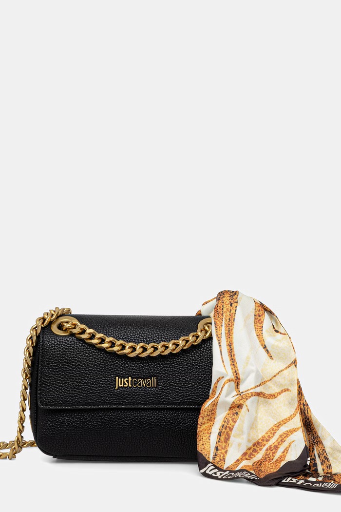 Just Cavalli poșetă uni negru 80RA4BF5.ZSB81