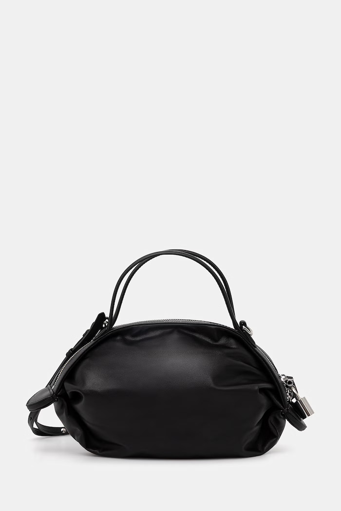 Kenzo Crossbody bag чанта тип кроасан дамска от кожа черен FG52SA916L01