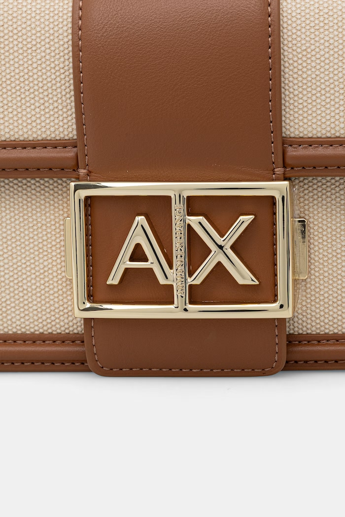 Armani Exchange crossbody kabelka dámska z imitácie kože hnedá XW000071.AF22570