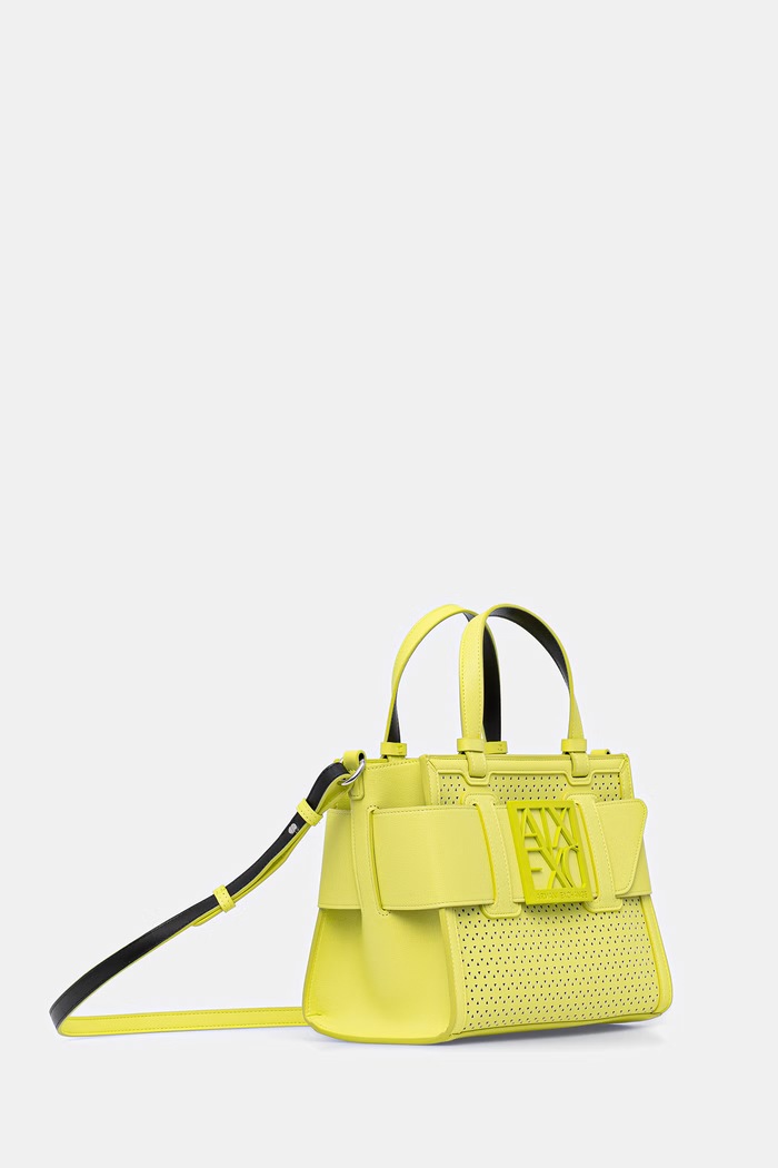 Armani Exchange crossbody kabelka dámska z imitácie kože XW000392.AF22626 zelená SS26