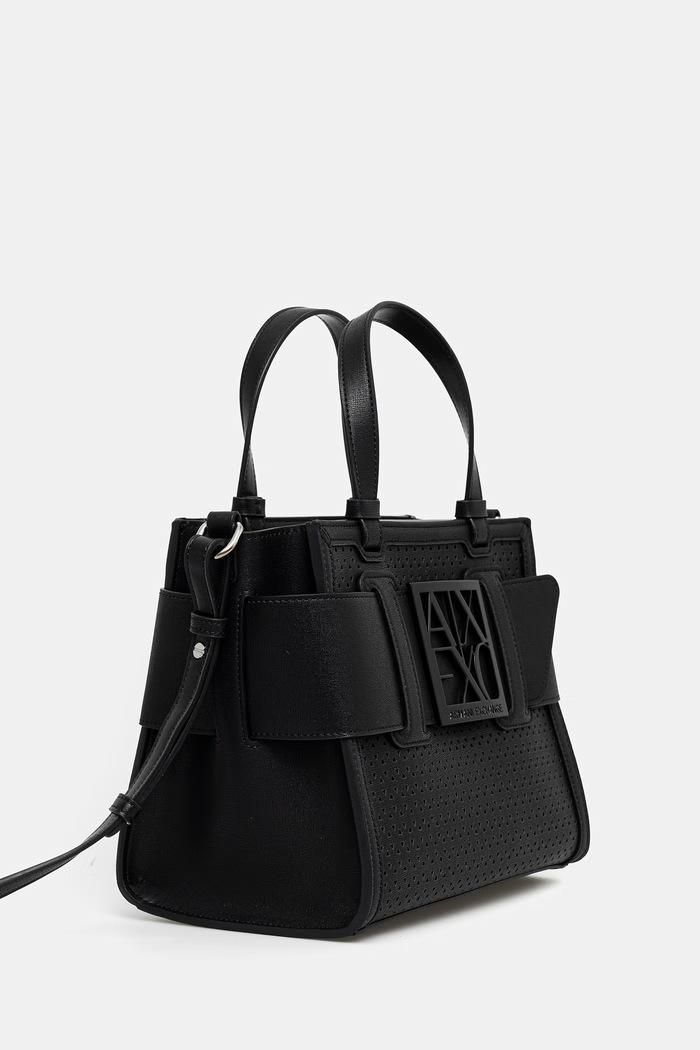 Armani Exchange crossbody kabelka dámska z imitácie kože XW000392.AF22626 čierna SS26