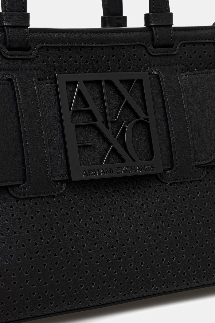Doplnky Armani Exchange crossbody kabelka dámska z imitácie kože XW000392.AF22626 čierna