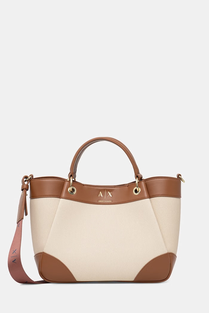 Armani Exchange geantă crossbody pentru femei bej XW000393.AF22518