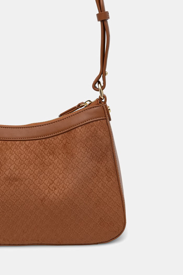 Doplnky Armani Exchange dámska bagetová kabelka XW001213.AF22645 hnedá