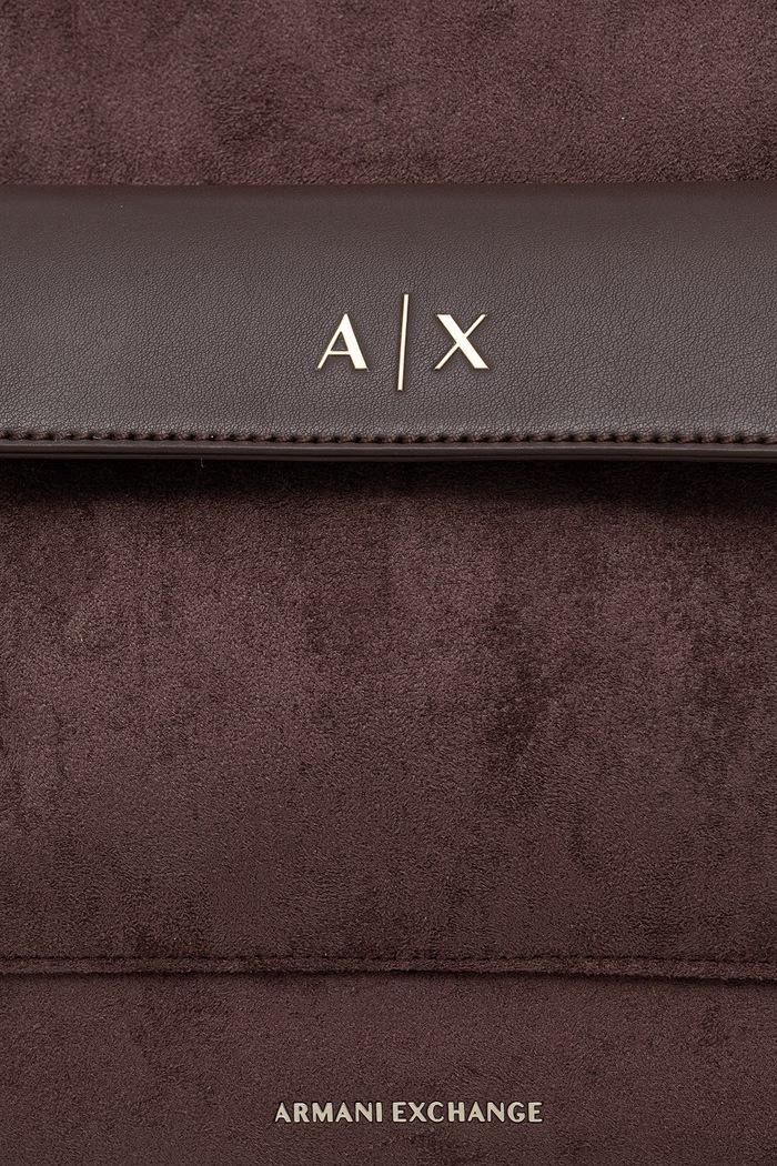 Doplnky Armani Exchange kabelka typu shopper dámska z imitácie semišu XW001542.AF22630 hnedá