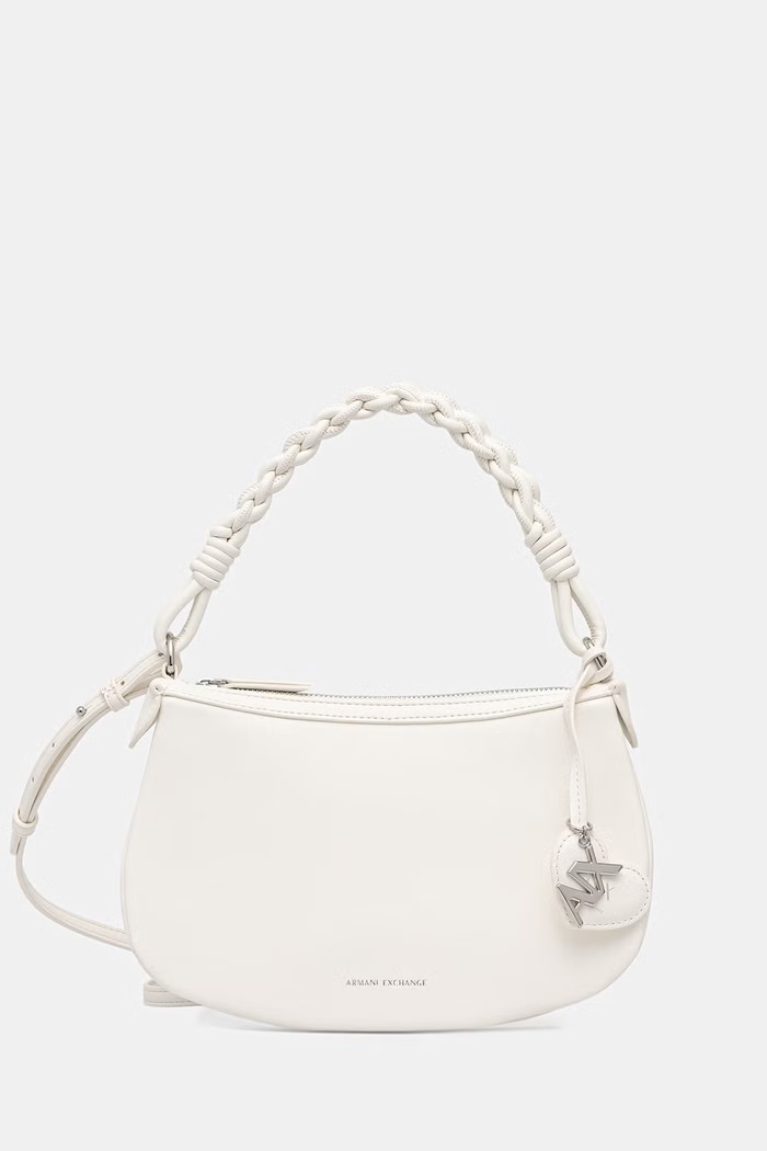 Armani Exchange crossbody kabelka dámska z imitácie kože biela XW002228.AF21428