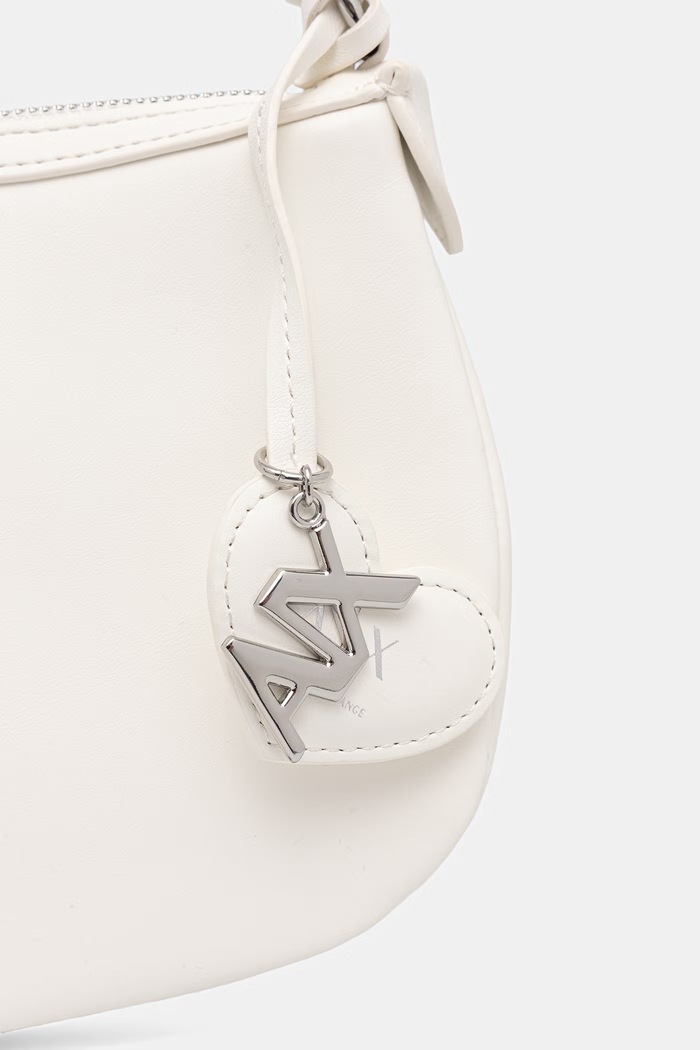Armani Exchange crossbody kabelka dámska z imitácie kože biela XW002228.AF21428