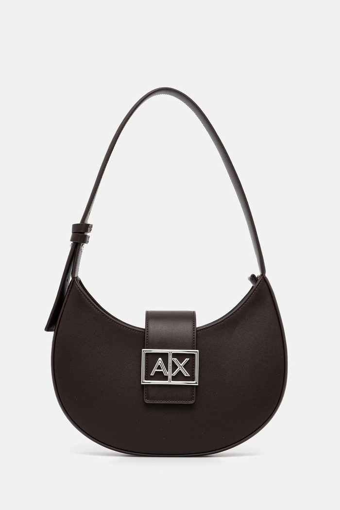 Kabelka Armani Exchange nášivka hnedá XW002565.AF12039