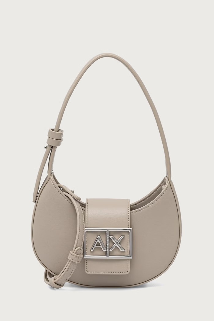 Armani Exchange Torebka crossbody damska z imitacji skóry beżowy XW002566.AF12039