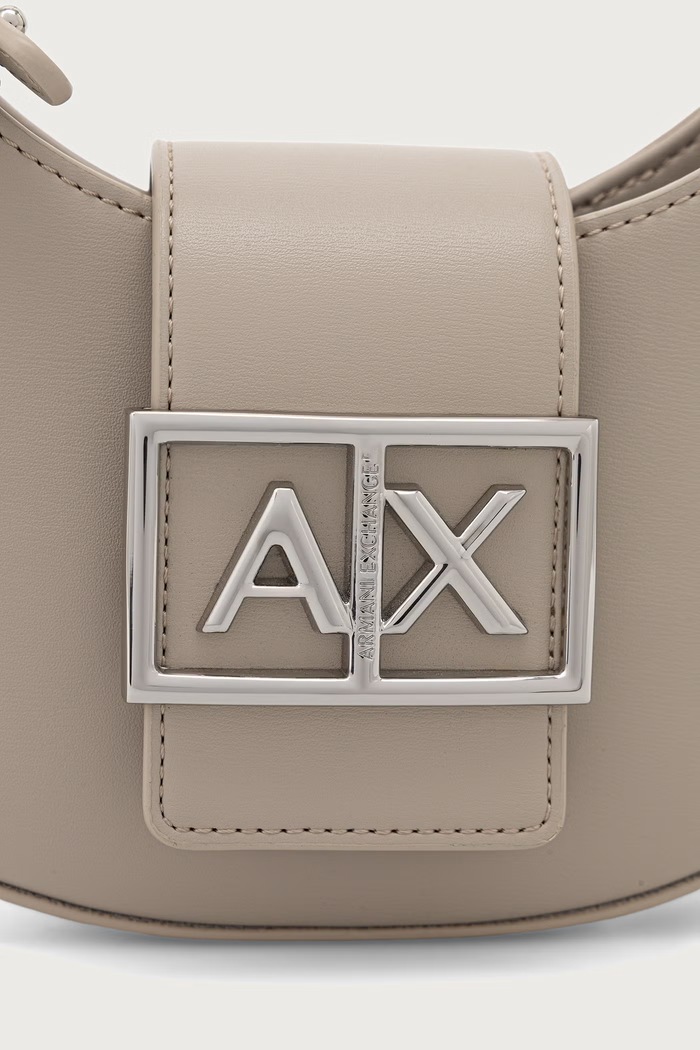 Torebka crossbody damska z imitacji skóry Armani Exchange XW002566.AF12039 beżowy
