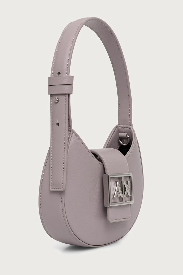 Armani Exchange Torebka crossbody damska z imitacji skóry XW002566.AF12039 różowy SS26