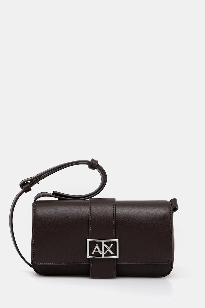Kabelka Armani Exchange imitácia kože hnedá XW002567.AF12039