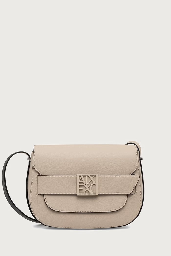 Armani Exchange crossbody kabelka dámská z imitace kůže béžová XW002588.AF13672