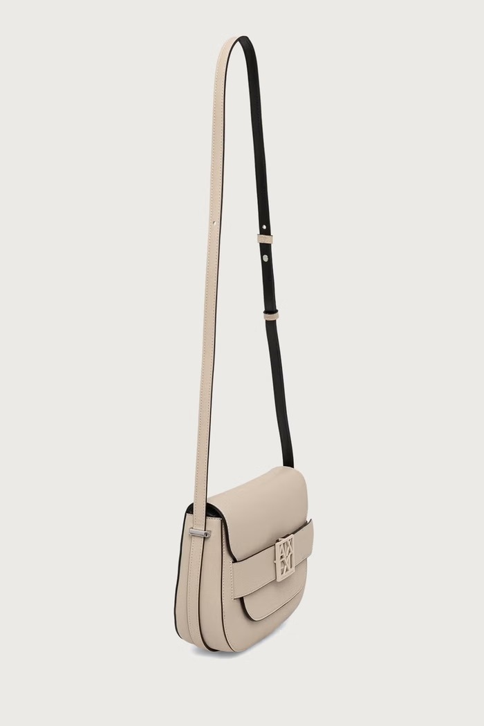 Armani Exchange crossbody kabelka dámská z imitace kůže XW002588.AF13672 béžová SS26