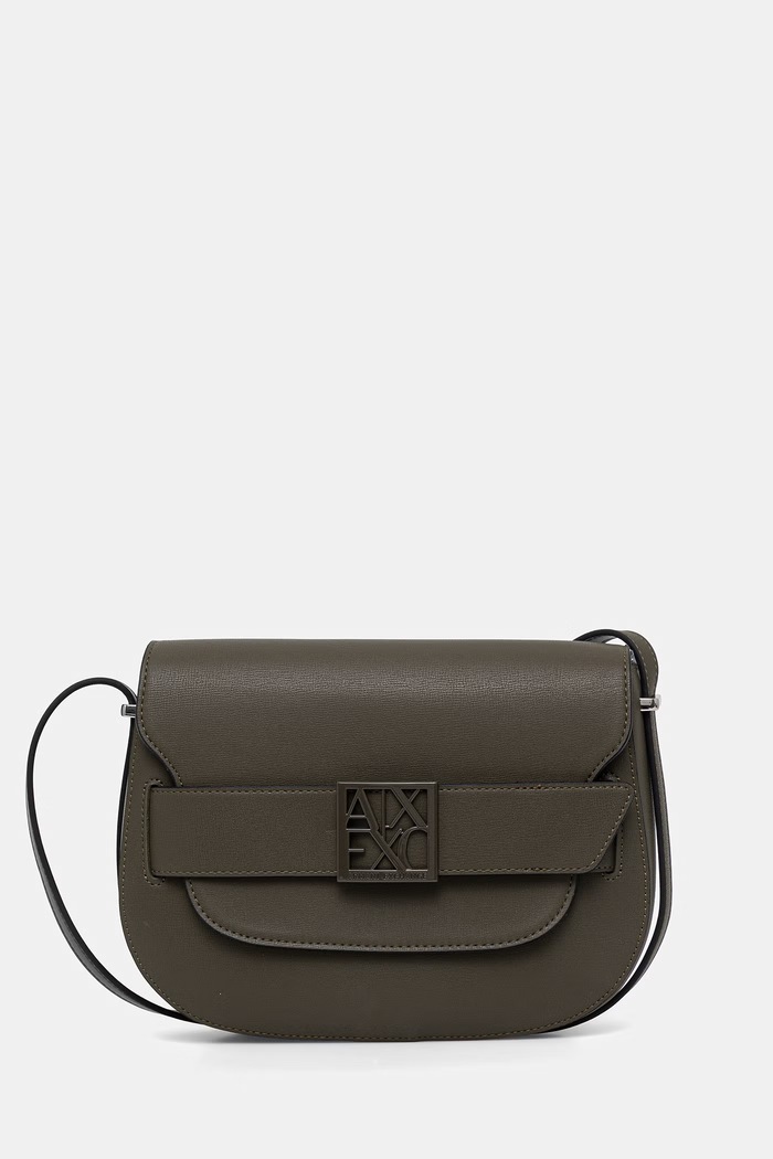 Kabelka Armani Exchange imitácia kože zelená XW002588.AF13672