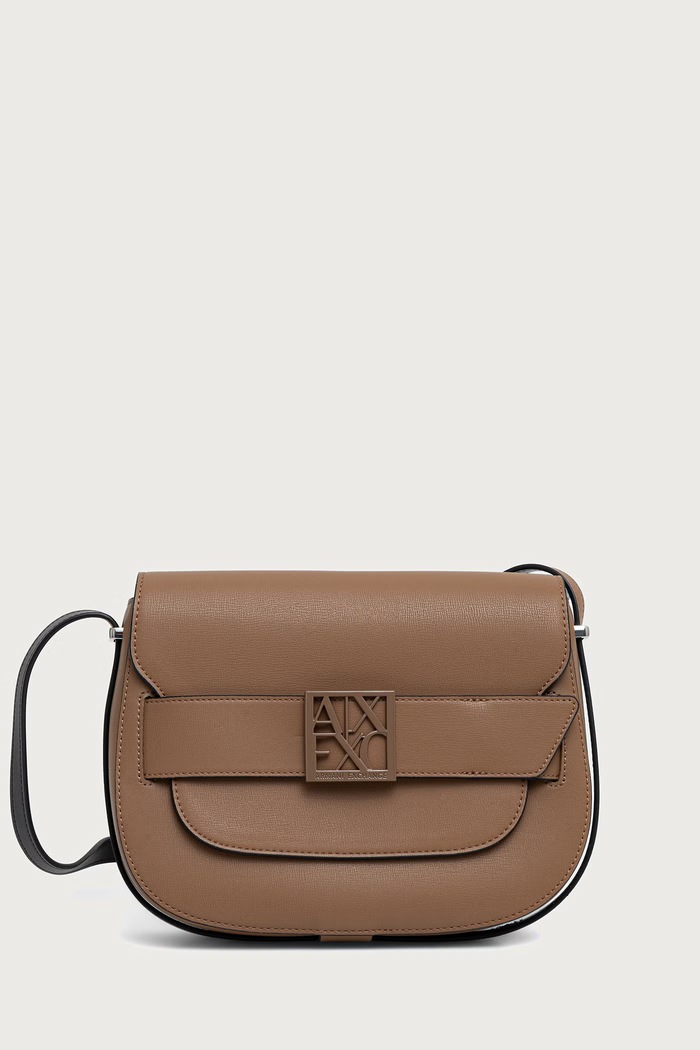 Armani Exchange crossbody torbica ženska iz umetnega usnja rjava XW002588.AF13672