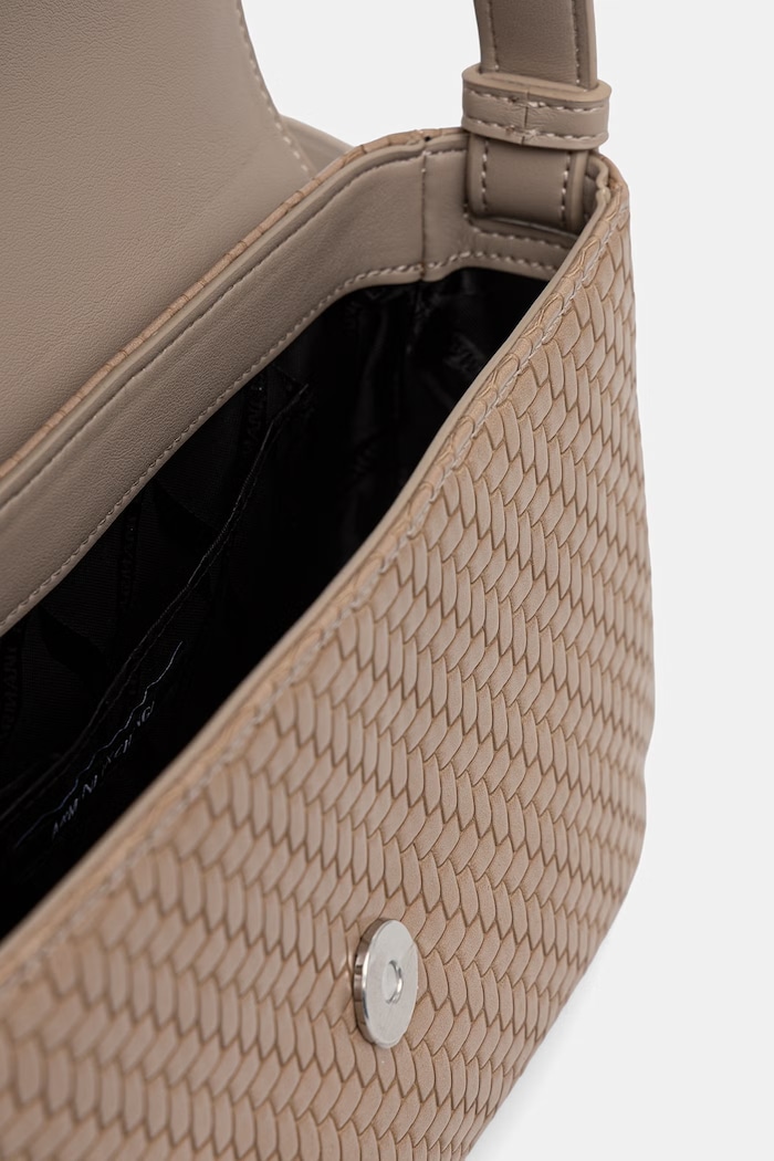 Armani Exchange geantă crossbody pentru femei, cu imitație de piele XW002592.AF22628 bej
