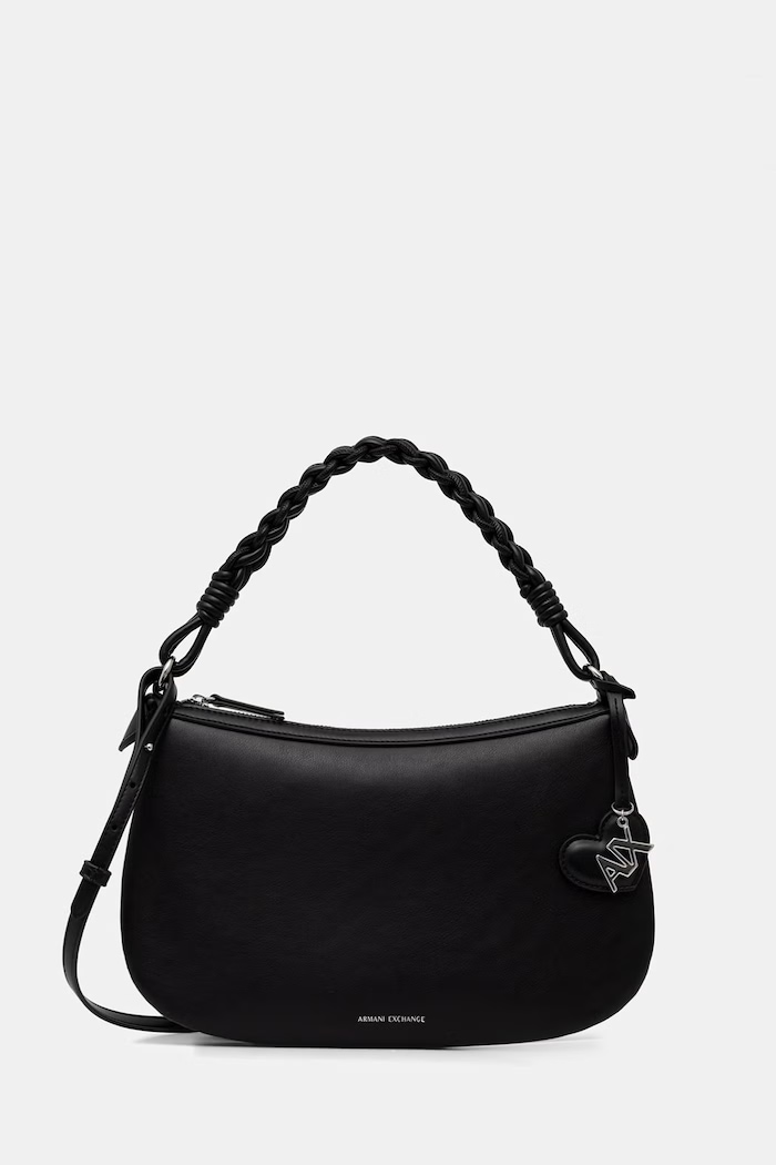 Armani Exchange kabelka dámska z imitácie kože čierna XW002593.AF21428