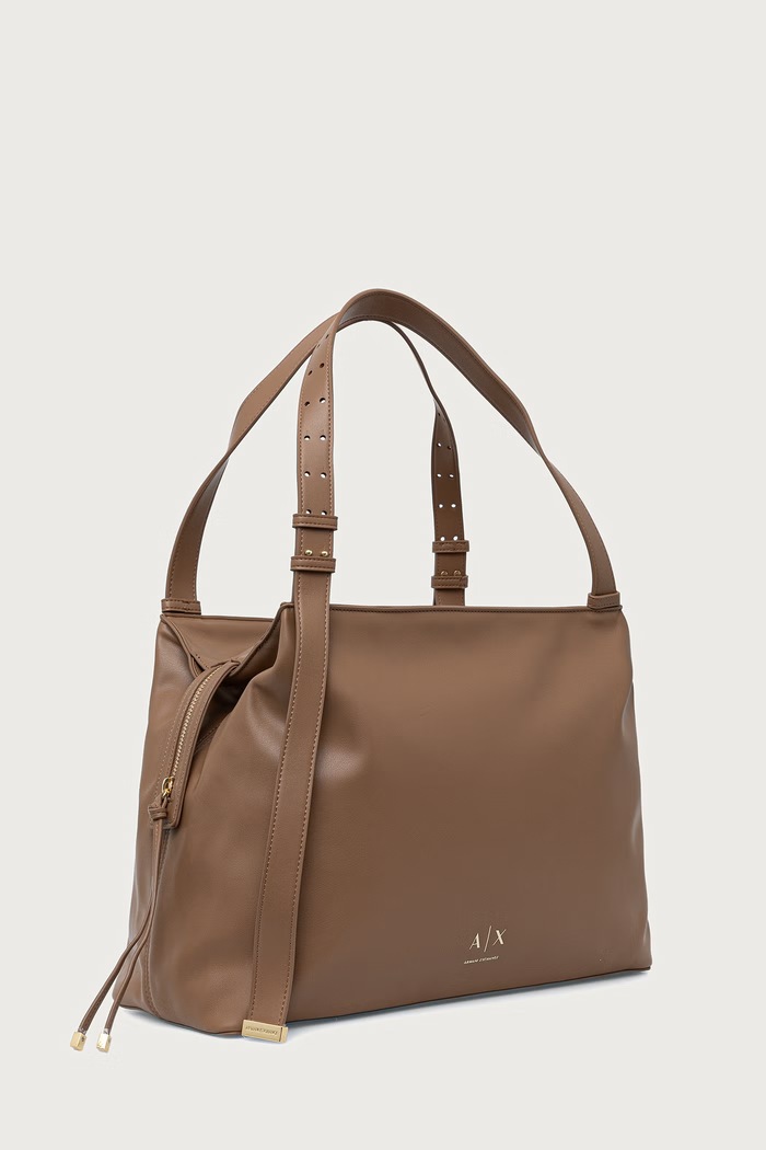 Armani Exchange tote taška dámská z imitace kůže XW002603.AF19902 béžová SS26