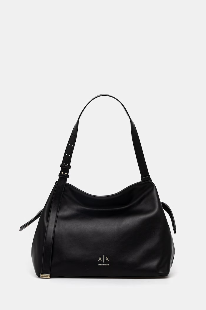 Kabelka Armani Exchange imitácia kože čierna XW002603.AF19902
