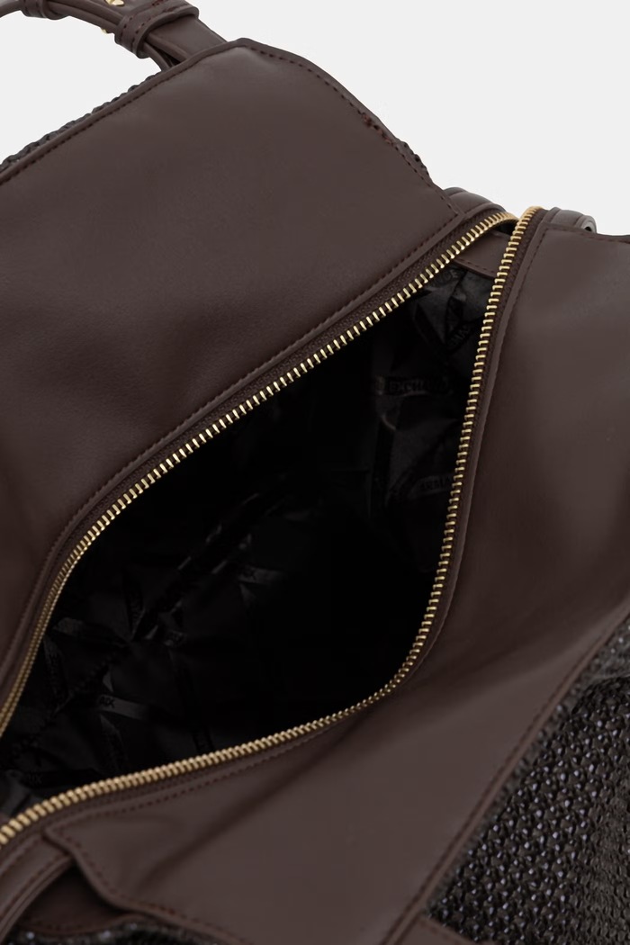 Armani Exchange geantă shopper pentru femei împletită XW002603.AF22683 maro