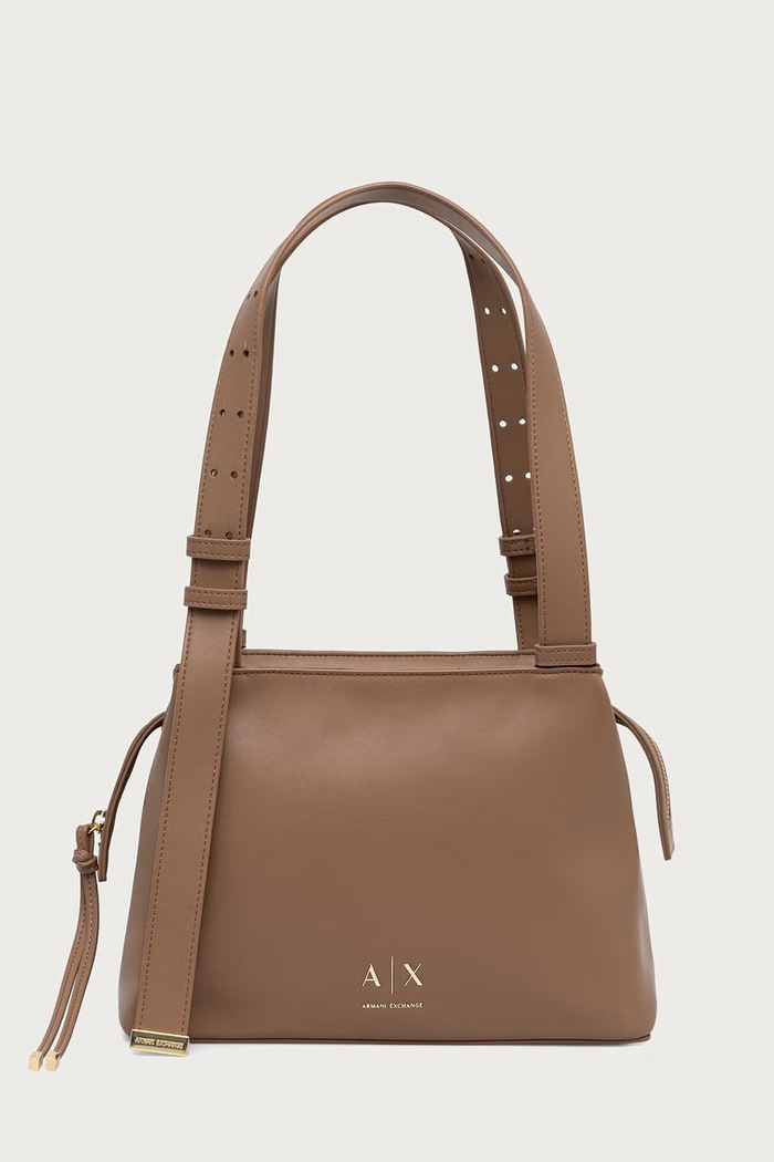 Armani Exchange Torebka damska z imitacji skóry beżowy XW002604.AF19902