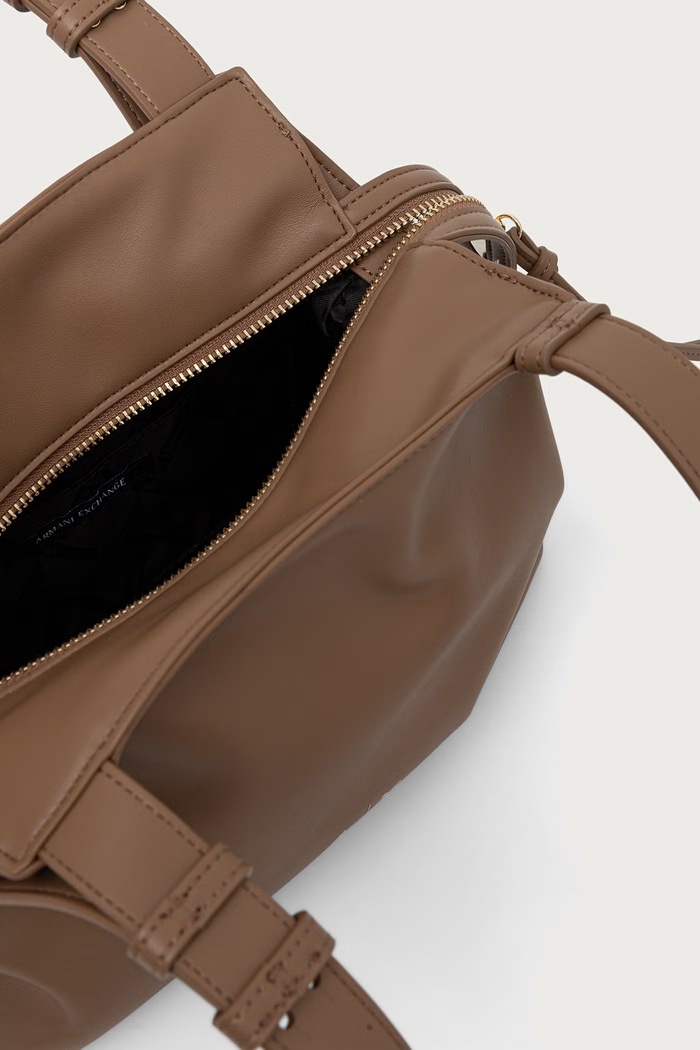 Torebka damska z imitacji skóry Armani Exchange beżowy XW002604.AF19902