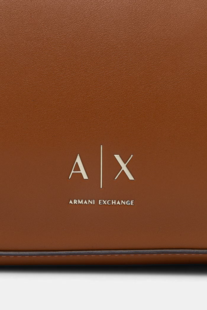 Armani Exchange kabelka dámska z imitácie kože hnedá XW002604.AF19902