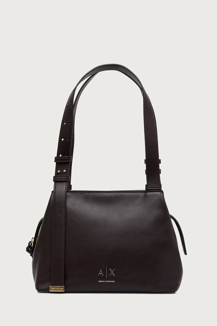 Armani Exchange Чанта дамска от имитация на кожа кафяв XW002604.AF19902