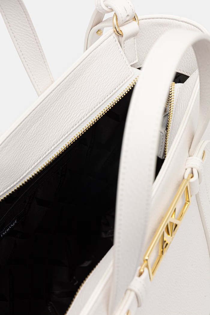 Armani Exchange kabelka typu shopper dámska z imitácie kože XW002609.AF15632 biela