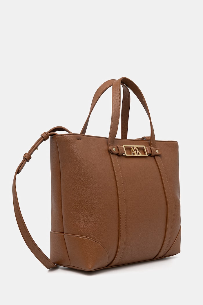 Armani Exchange dámska kabelka typu shopper z imitácie kože XW002609.AF15632 hnedá SS26