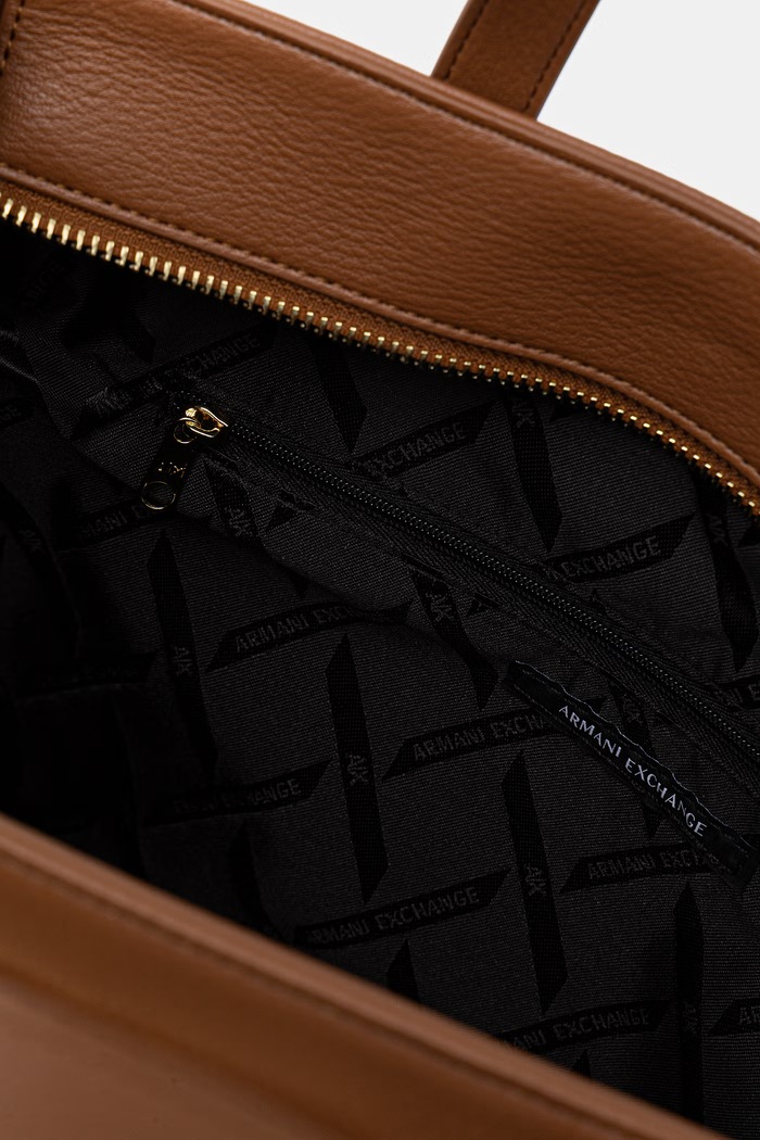 Armani Exchange dámska kabelka typu shopper z imitácie kože XW002609.AF15632 hnedá