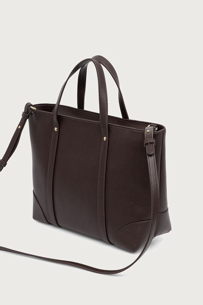 Accesorii Armani Exchange geantă shopper pentru femei cu imitație de piele XW002609.AF15632 maro