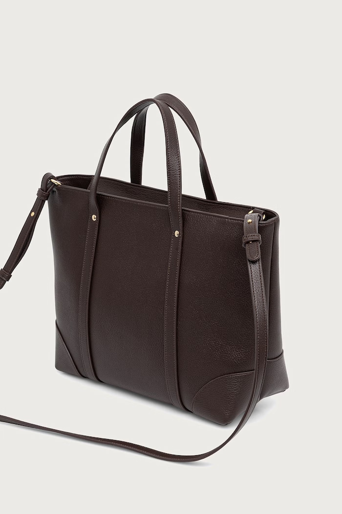 Accesorii Armani Exchange geantă shopper pentru femei cu imitație de piele XW002609.AF15632 maro