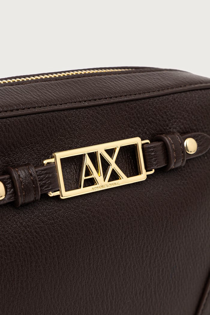 Armani Exchange crossbody kabelka dámská z imitace kůže hnědá XW002612.AF15632