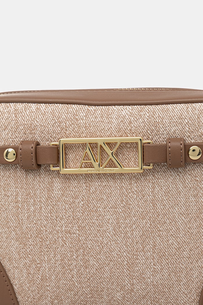 Akcesoria Armani Exchange torebka crossbody damska z imitacji skóry XW002612.AF22685 beżowy