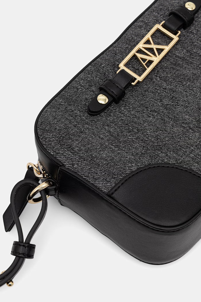 Armani Exchange crossbody kabelka dámska z imitácie kože čierna XW002612.AF22685