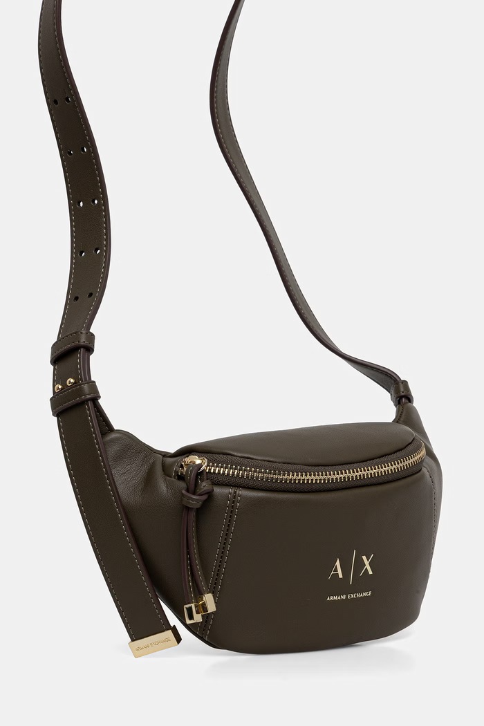 Torbica za okoli pasu Armani Exchange XW002655.AF19902 zelena SS26
