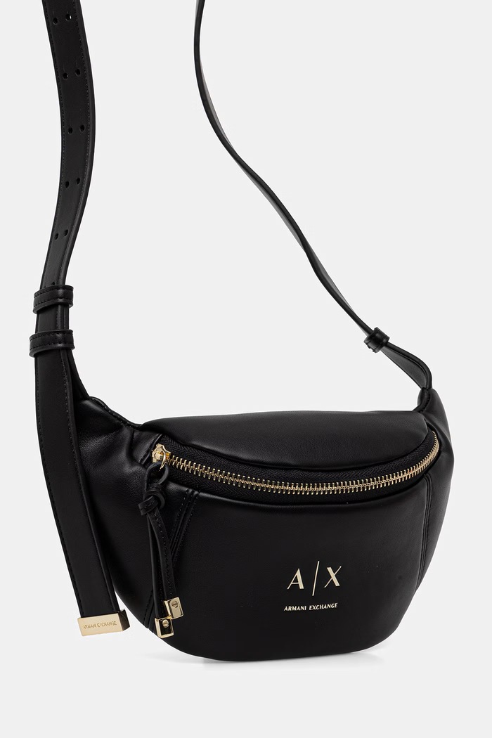 Torbica za okoli pasu Armani Exchange XW002655.AF19902 črna SS26