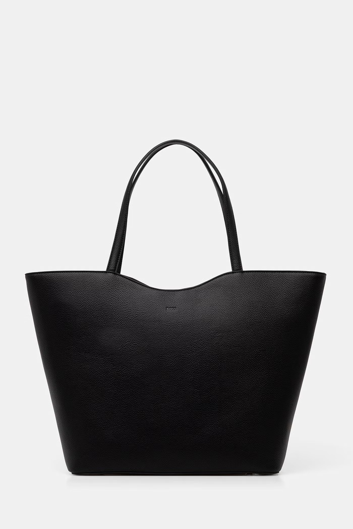 BOSS torebka shopper damska z imitacji skóry Anett New BIG Tote czarny 50563158