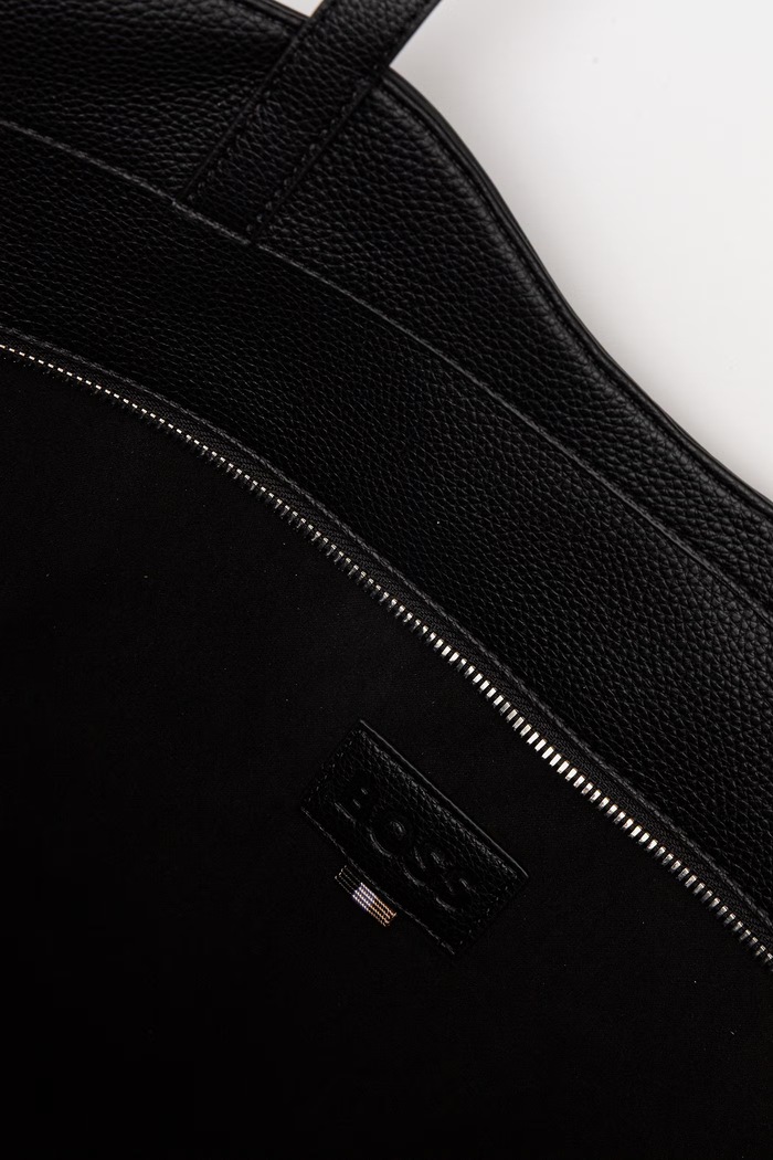 BOSS torebka shopper damska z imitacji skóry Anett New BIG Tote 50563158 czarny