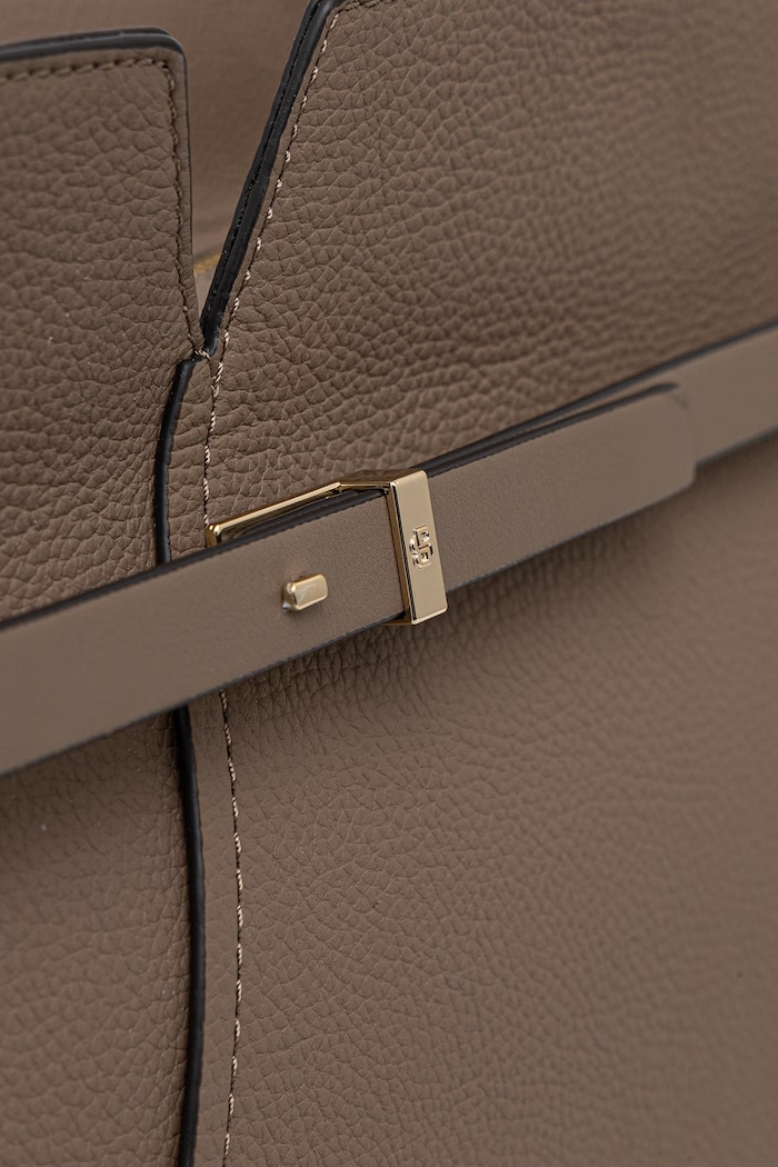 BOSS geantă shopper pentru femei din piele BOSS REVERS TOTE 50563229 maro