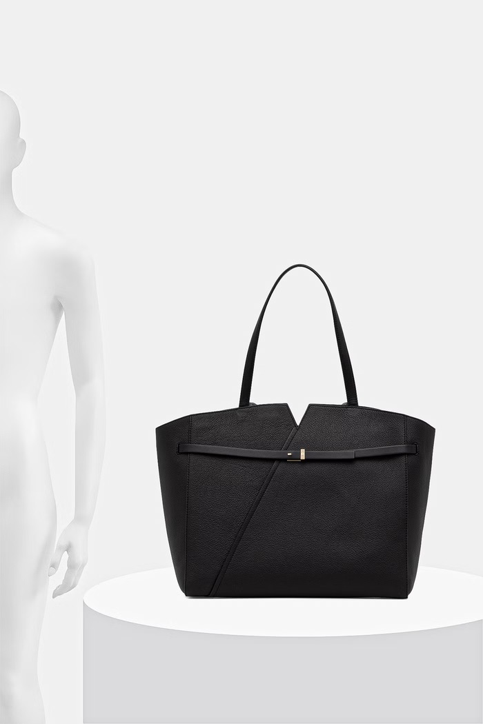 BOSS geantă shopper pentru femei din piele BOSS REVERS TOTE 50563229