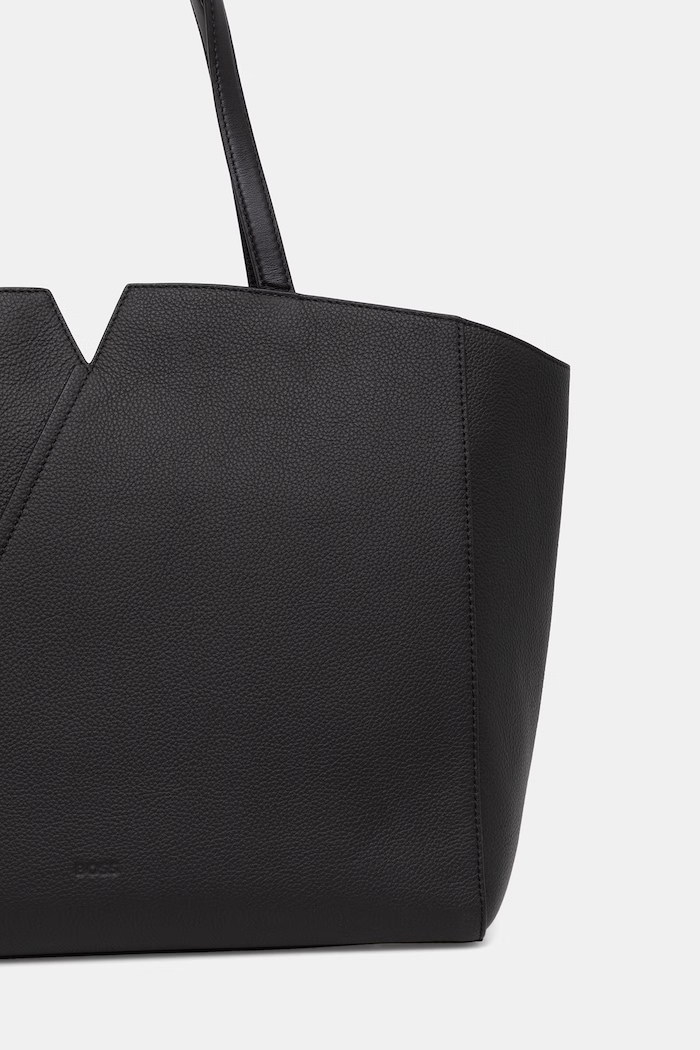 Accesorii BOSS geantă shopper pentru femei din piele BOSS REVERS TOTE 50563229 negru