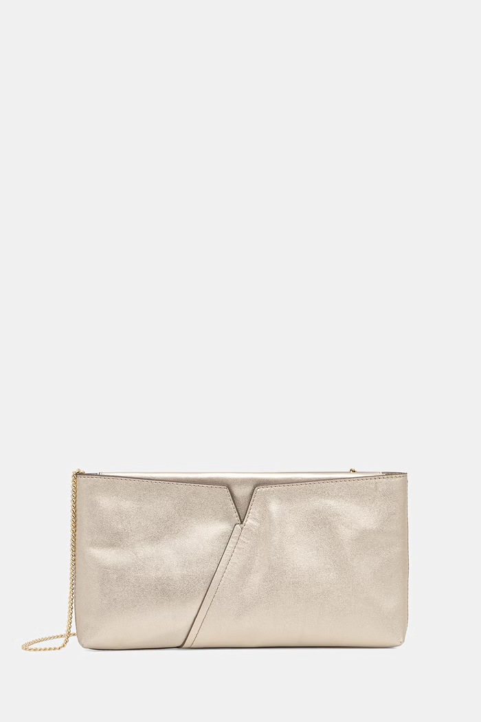 BOSS kopertówka damska skórzana BOSS REVERS CLUTCH L złoty 50563234