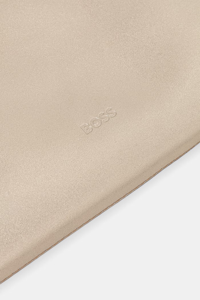 BOSS kopertówka damska skórzana BOSS REVERS CLUTCH L złoty 50563234