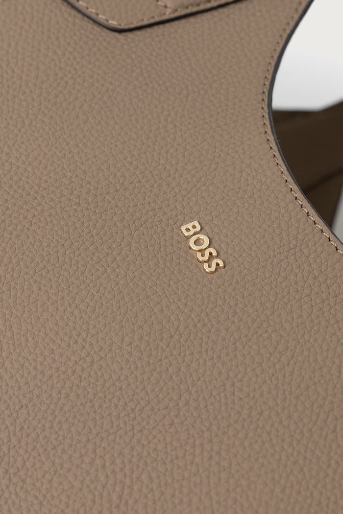 Kabelka dámska kožená Lenah New Tote BOSS 50563395 sivá